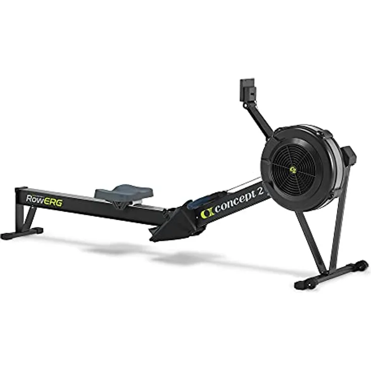 Concept2 RowErg mit Standardbeinen, Rudergerät Modell D,Luftwiderstand, Schwarz