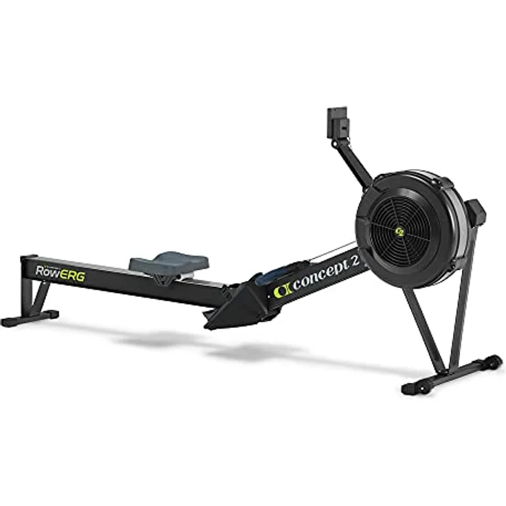 Concept2 RowErg mit Standardbeinen, Rudergerät Modell D,Luftwiderstand, Schwarz – Bild 1