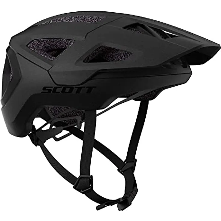 SCOTT Tago Plus (ce) Stealth Black, Trail-Helm aus recycelten Materialien für All-Mountain-Gelände, Größe S