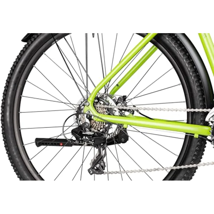 Axess SANDEE ATB Hardtail Mountainbike, 29 Zoll, 2x7-Gang Schaltung, SR Suntour Federgabel, grün, 17 Zoll – Bild 6