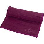 Yogatuch NO SWEAT Towel S, kleines Yoga Handtuch, extra saugfähig und schnell trocknend, 68 x 40 cm, z. B. für Hot Yoga (aubergine)