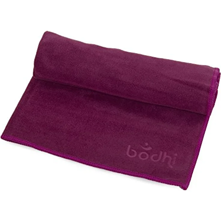 Yogatuch NO SWEAT Towel S, kleines Yoga Handtuch, extra saugfähig und schnell trocknend, 68 x 40 cm, z. B. für Hot Yoga (aubergine)