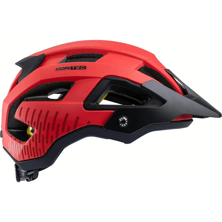 Contec MTB-Fahrradhelm "Katla MIPS", rot, In-Mold Konstruktion, MIPS-Technologie, Fidlock Schnappverschluss, höhenverstellbar