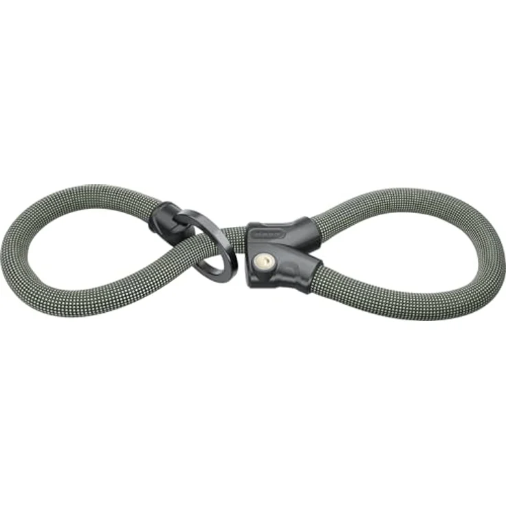 Abus Infinity Loop 1806, Veloschloss mit Double-Loop-Funktion, 110/140 cm, hochflexible IvyTex-Ummantelung – Bild 1