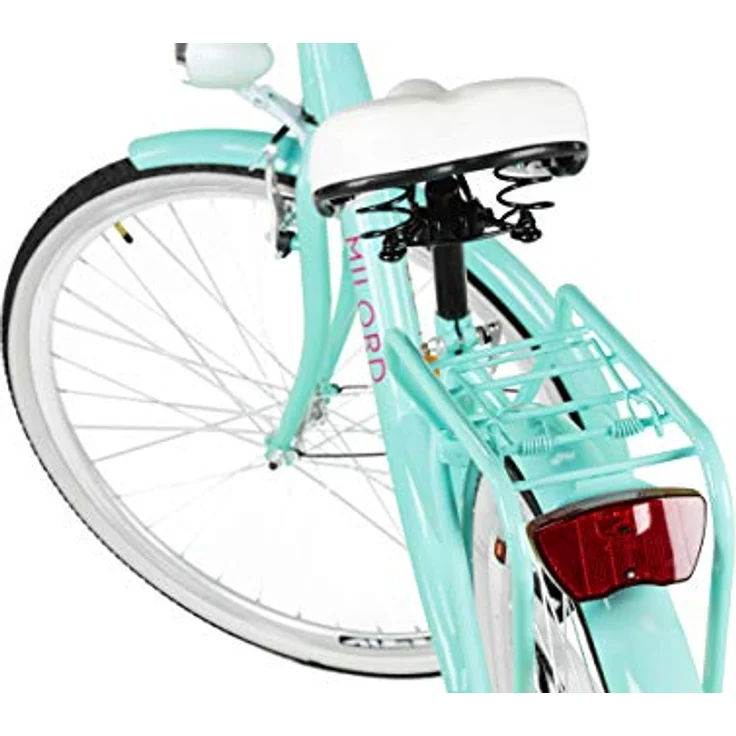 Milordbikes City-Fahrrad, Blau, Metall, 46 cm, leichter Rahmen, 700C x 35 mm City-Reifen – Bild 6