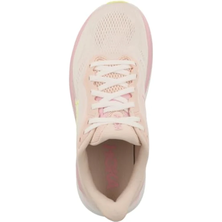 Hoka One One W Clifton 11, Neutrale Laufschuhe mit atmungsaktivem Mesh, dämpfendem EVA-Schaum, Tangerine Glow / White, Größe 43 1/3 – Bild 2