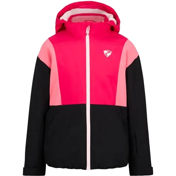 Ziener Abbe-Z Skijacke, wattierte Winterjacke für Mädchen, wasserdicht in pink, Größe 116 – Bild 1