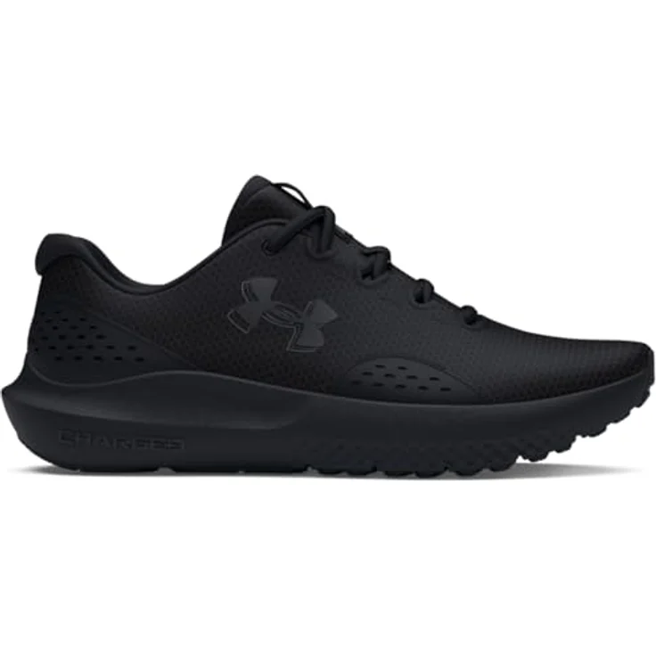 Under Armour Surge 4, Fitnessschuhe Herren mit atmungsaktivem Mesh-Obermaterial, gepolstertem Schaftrand und Charged Cushioning, Schwarz/Noir, Größe 42 EU – Bild 1