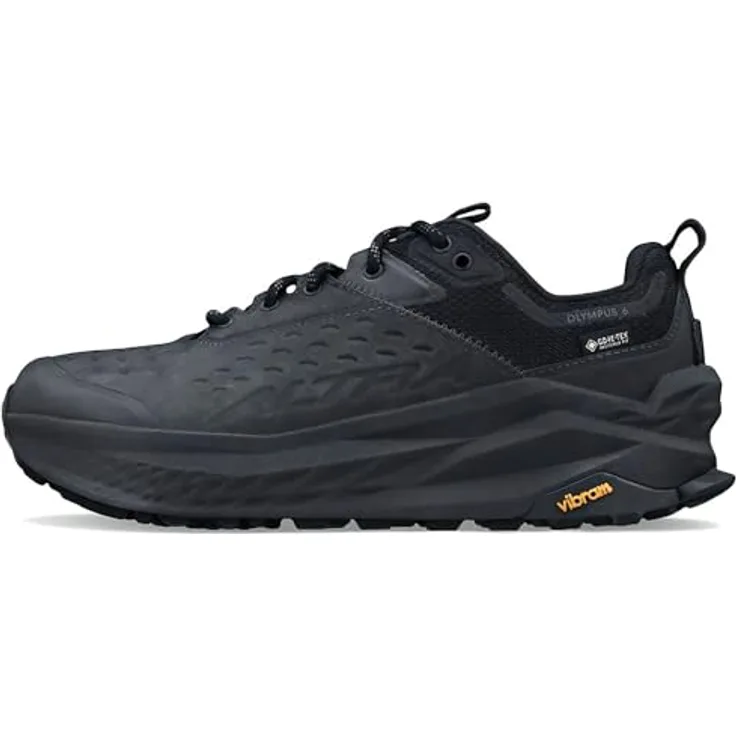 Altra Olympus 6 Hike Low GTX, Herren Wanderschuhe, wasserdicht, atmungsaktiv, GORE-TEX, Vibram Sohle, Schwarz, Größe 44.5