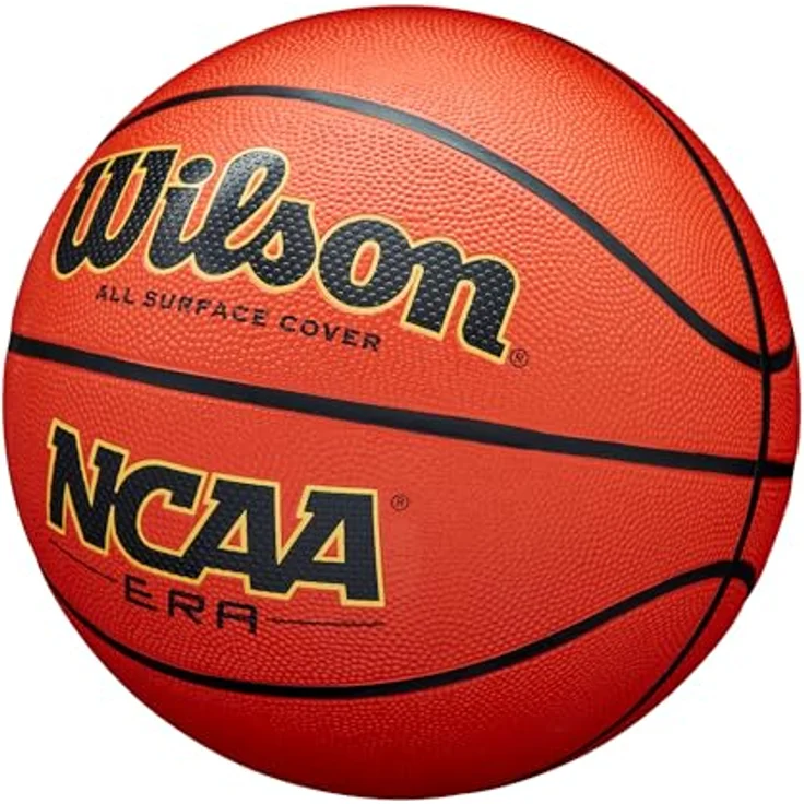 Wilson NCAA Era Basketball, Performance Shield, anpassbare Funktionalität, Allzweck-Oberfläche, braun, Größe 6 – Bild 3