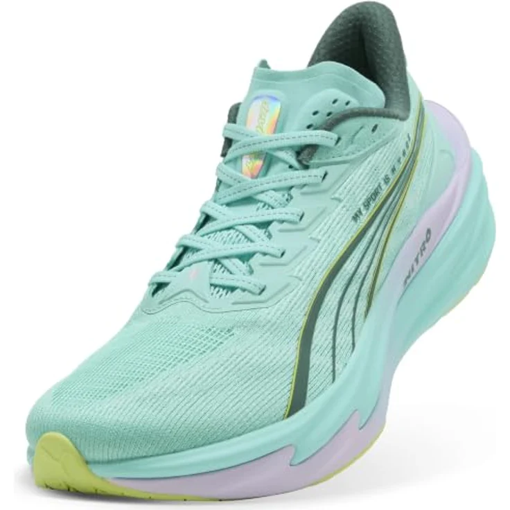 PUMA Deviate Nitro 4 X Hyrox Laufschuhe, grün, EU 44, mit NITROFOAM™ Dämpfung und PWRPLATE Karbonfaserplatte für maximale Energieübertragung – Bild 8