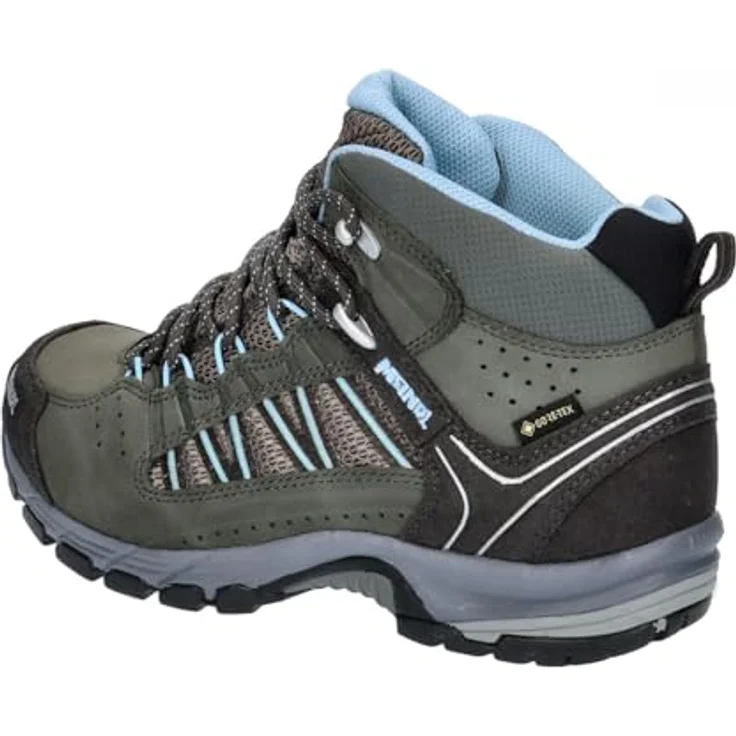 Meindl Damen Journey Mid GTX, Wanderschuh aus Nubukleder mit GORE-TEX® Futter, anthrazit/orange, Größe 43 – Bild 3