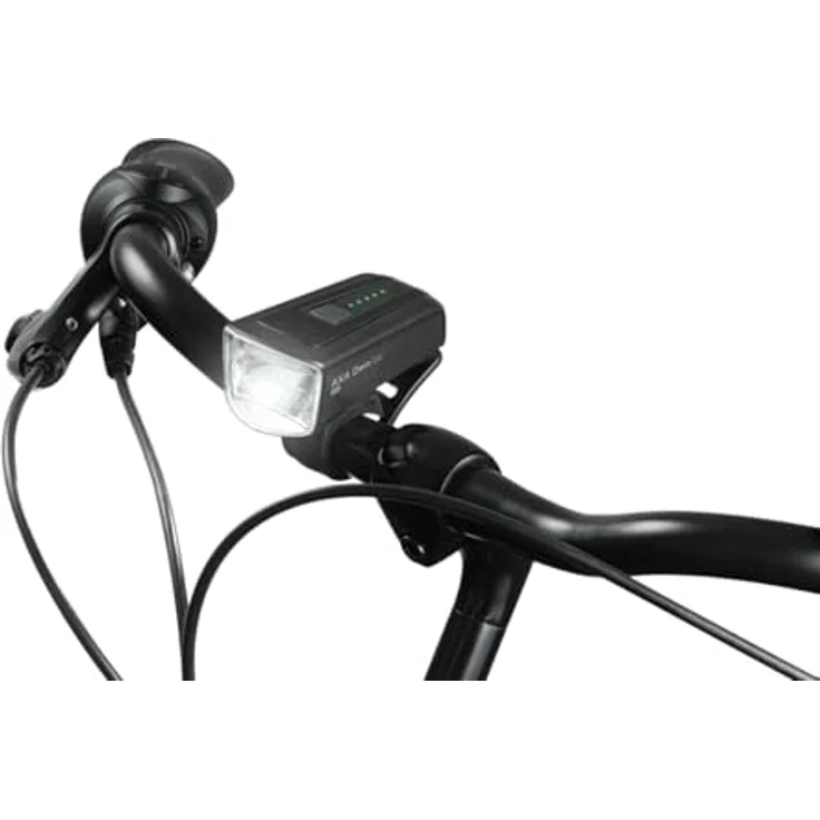 AXA Beleuchtungsset Dwn Set 100, Fahrradbeleuchtung mit Frontlicht (Leuchtdauer 20 Std.) und Rücklicht (Leuchtdauer 7 Std.), inklusive USB-C Kabel und Befestigungsbändern – Bild 7