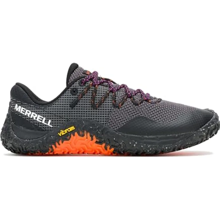 Merrell Trail Glove 7, Damen Barfußschuhe mit atmungsaktivem Mesh-Obermaterial, Vibram EcoStep Sohle, grau