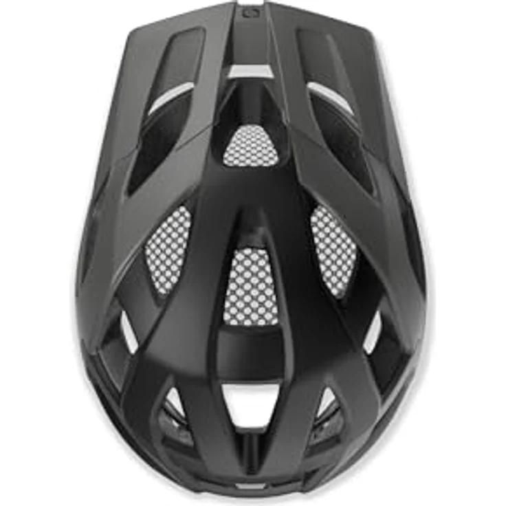 Rudy Project Crossway L, MTB-Fahrradhelm in Lead/Black Matte mit 23 Belüftungsöffnungen und integriertem Visier – Bild 5