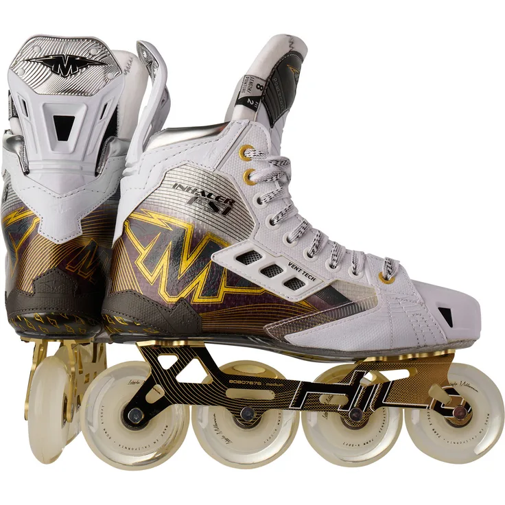 Mission Inhaler FS1 Inliner Skate Senior, Größe 7.5 (42.5), CNC-Aluminium-Chassis, Curv Composite Sehnenschutz, Schweizer Lager, belüftete Zehenkappe