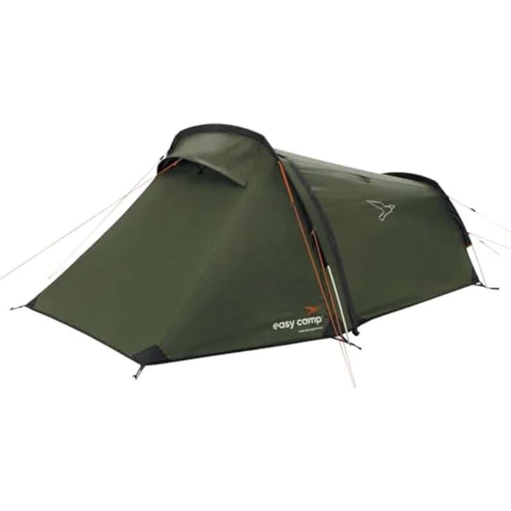 Easy Camp Sarek 2, Tunnelzelt für 2 Personen, kompakt und leicht mit seitlichem Eingang und Veranda, 2.20 kg – Bild 2