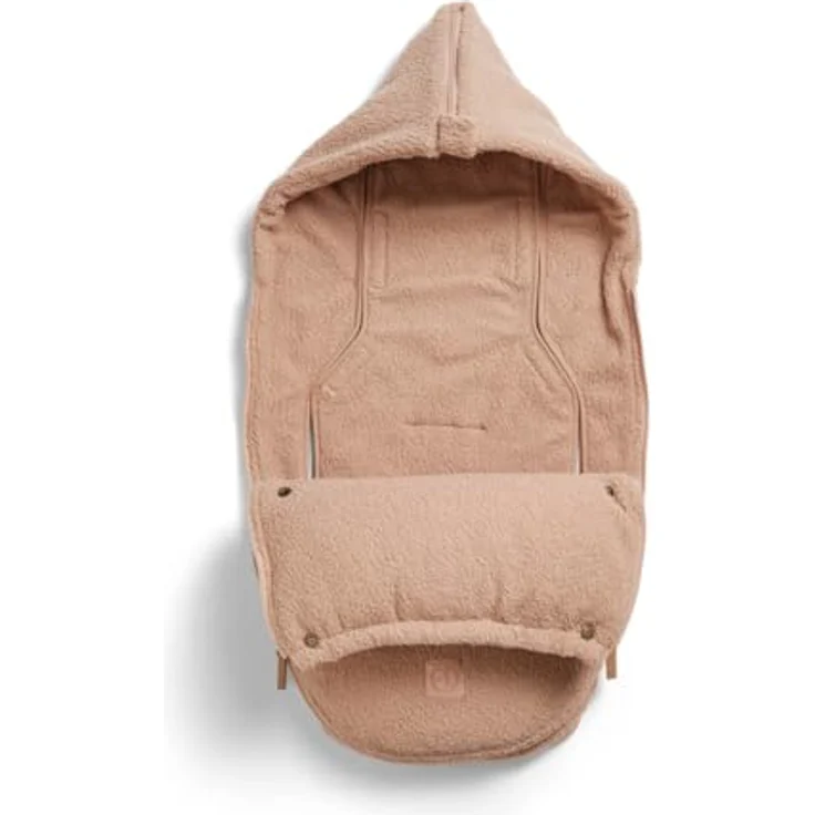 Elodie Schlafsack, universelle Passform für Babyschalen, wattiertes Obermaterial, Wendekapuze, maschinenwaschbar, 86 cm, grau – Bild 6