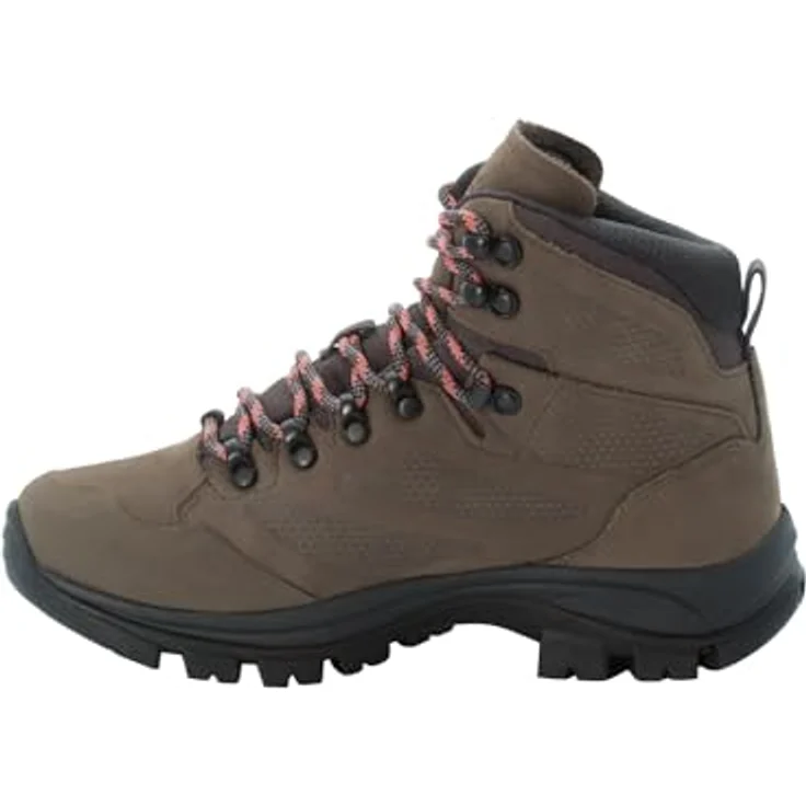 Jack Wolfskin REBELLION TEXAPORE MID W, Damen-Trekkingschuh aus Nubukleder, wasserdicht und atmungsaktiv, mit VIBRAM-Außensohle – Bild 4