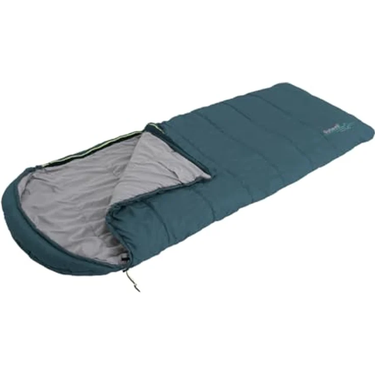 Outwell Campion Lux Teal, Schlafsack 225 cm, komfortabel bis 5 °C, für 3 Jahreszeiten, leicht und geräumig – Bild 2