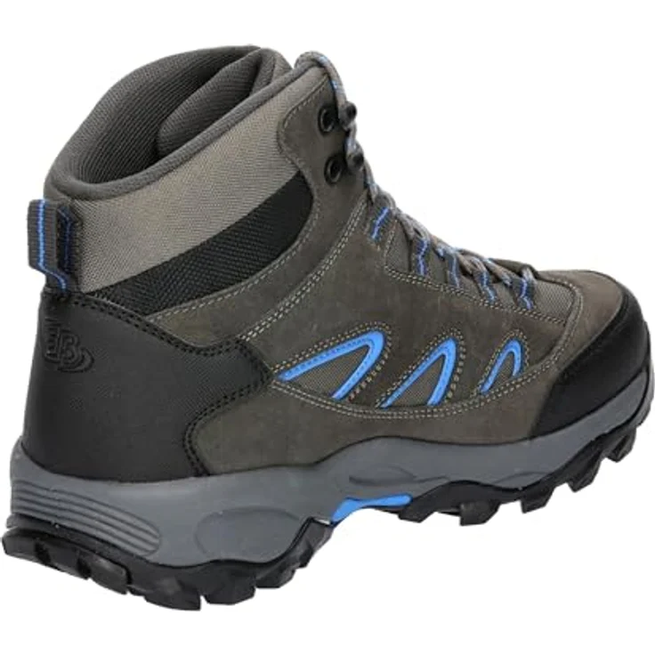Brütting Nevada, Herren Wanderschuhe aus Veloursleder und Nylon, grau, mit Comfortex-Klimamembrane und rutschfester Gummilaufsohle, Größe 42 – Bild 3