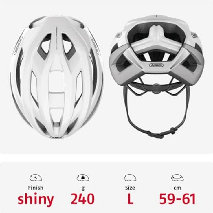 Abus Storm Chaser Polar White 59 - 61 cm – Bild 4