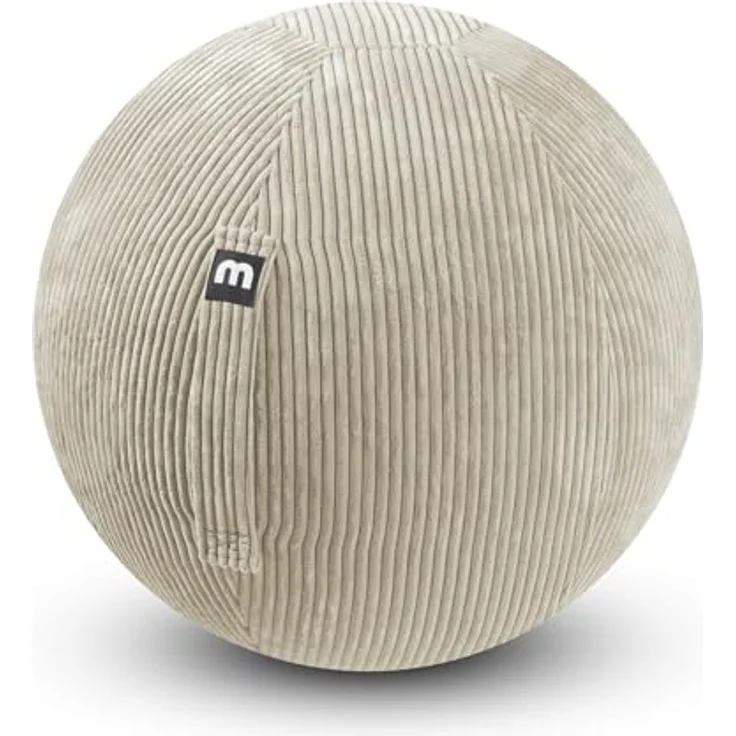 mokebo Stoff Sitzball Büro ergonomisch 'Der Sportliche', 65cm Breite, Stoff- oder Cordbezug, inkl. Pumpe - kuschelige Bürostuhl Alternative in Blau – Bild 1