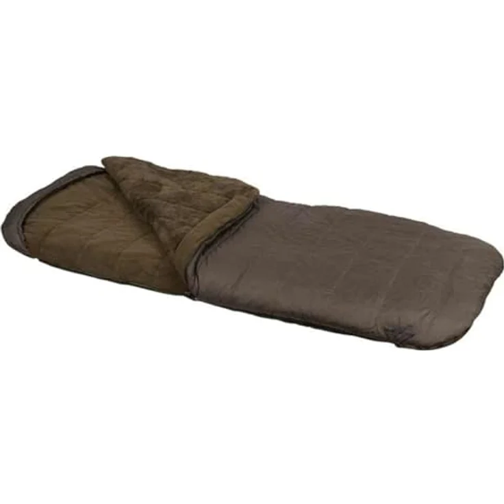 Fox Voyager XL Sleeping Bag, 4-Jahreszeiten Angelschlafsack mit elastischen Kopf- und Fußüberzügen, Schwarz – Bild 1