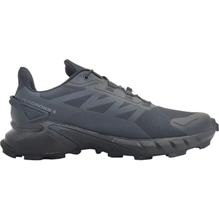 Salomon Supercross 4, Herren Wanderschuhe mit hervorragendem Grip und SensiFit™, Schwarz, Größe 46 2/3 – Bild 2