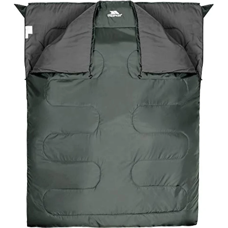 Trespass Catnap 3 Season Double Sleeping Bag, Wasserabweisend, Maße 180cm x 140cm, Jade, für Temperaturen von -3°C bis +22°C – Bild 5
