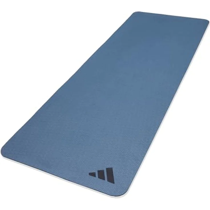 adidas 4mm Yogamatte, umweltfreundlich aus 50% recycelten Materialien, griffige Oberfläche, 176 x 61 cm – Bild 2