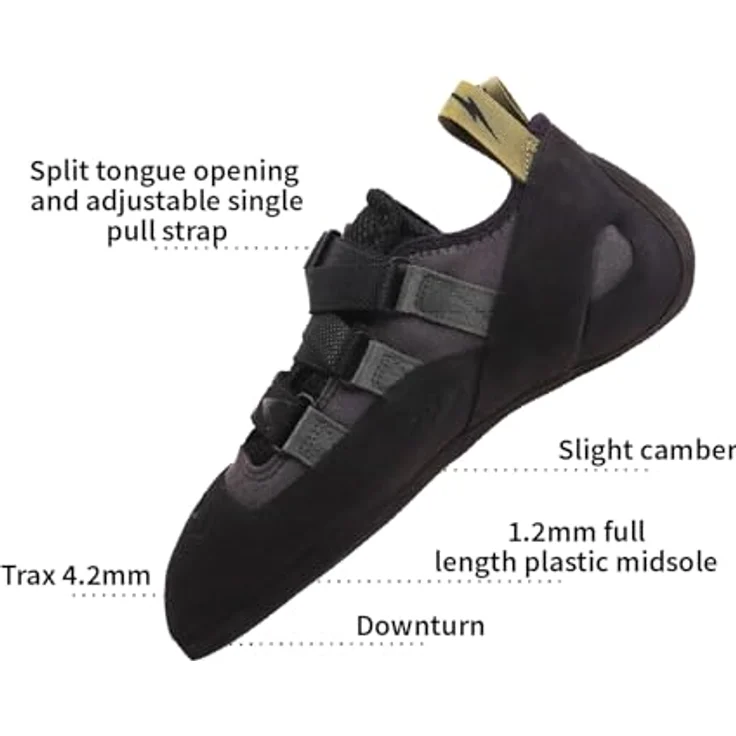 Evolv Kronos, Unisex Kletterschuhe für Damen und Herren, Größe 45, schwarz – Bild 3