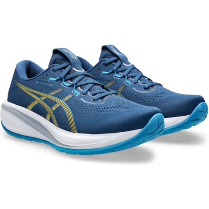 Asics Gel-Cumulus 28, Laufschuhe für Herren mit GEL-Dämpfung, FluidRide-Zwischensohle, Dunkelblau, Größe 44 – Bild 6