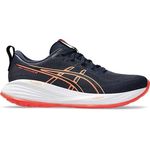 Asics Gel-Cumulus 27, Laufschuh mit PureGEL Technologie und FF BLAST PLUS Foam, Midnight/Coral Reef, Größe 42