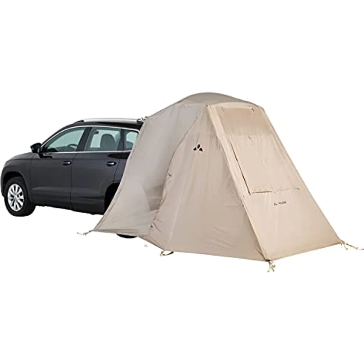 Vaude Drive Vorzelt, einhängbar an Kofferraumklappe, schneller Aufbau, geräumig, Linen, One Size – Bild 4