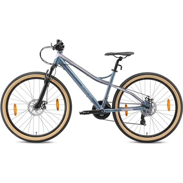 BIKESTAR Hardtail Aluminium Mountainbike 26 Zoll, 21 Gang Shimano Schaltung mit Scheibenbremse | 16 Zoll Rahmen MTB Erwachsenen- und Jugendfahrrad | Weiß – Bild 4