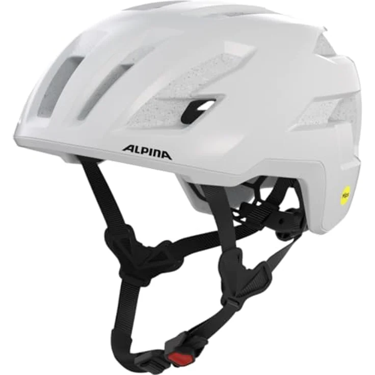 Alpina Taunus Gravel Mips, Fahrradhelm mit Multi-Directional Impact Protection System, Weiß Gloss 52 – Bild 1