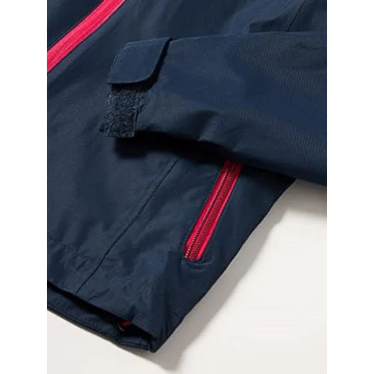 CMP N950 Regenjacke Kinder, wasserdichte Ripstop-Jacke mit 10.000 mm Wassersäule, leicht und atmungsaktiv, schwarz-blau, Größe 176 – Bild 5