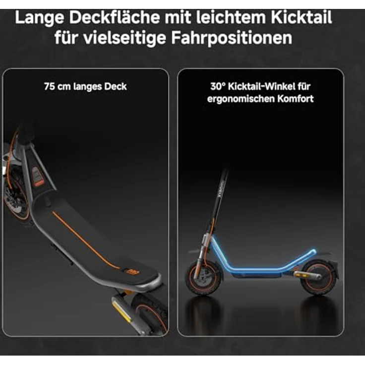 XIAOMI Electric Scooter 6 Pro E-Scooter, 12 Zoll Offroad-Reifen, 70 km Reichweite, 1000W, Vollfederung, App, Schwarz – Bild 6