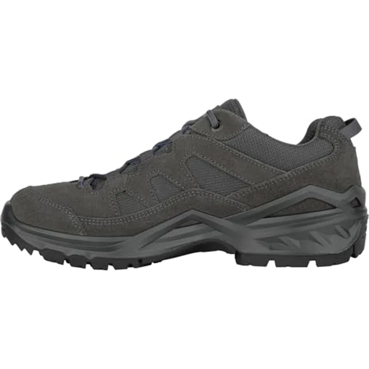 LOWA Sirkos Evo GTX Lo, Wanderschuhe aus Veloursleder und Textil, wasserdicht und atmungsaktiv, grau, Größe 44.5 – Bild 4