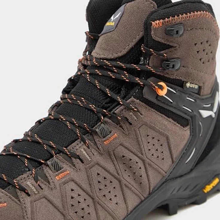 Salewa MS Alp Trainer 2 Mid Gtx, Wasserdichter Wanderschuh mit GORE-TEX® und Vibram® Sohle, braun – Bild 2