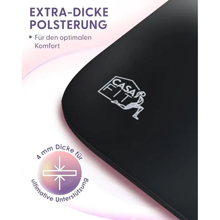 CASAFIT Casa Fit Premium Yogamatte, rutschfeste und extra-dicke Fitnessmatte für Yoga, Pilates und Gymnastik, langlebig, ideal für Zuhause und Fitnessstudio – Bild 4