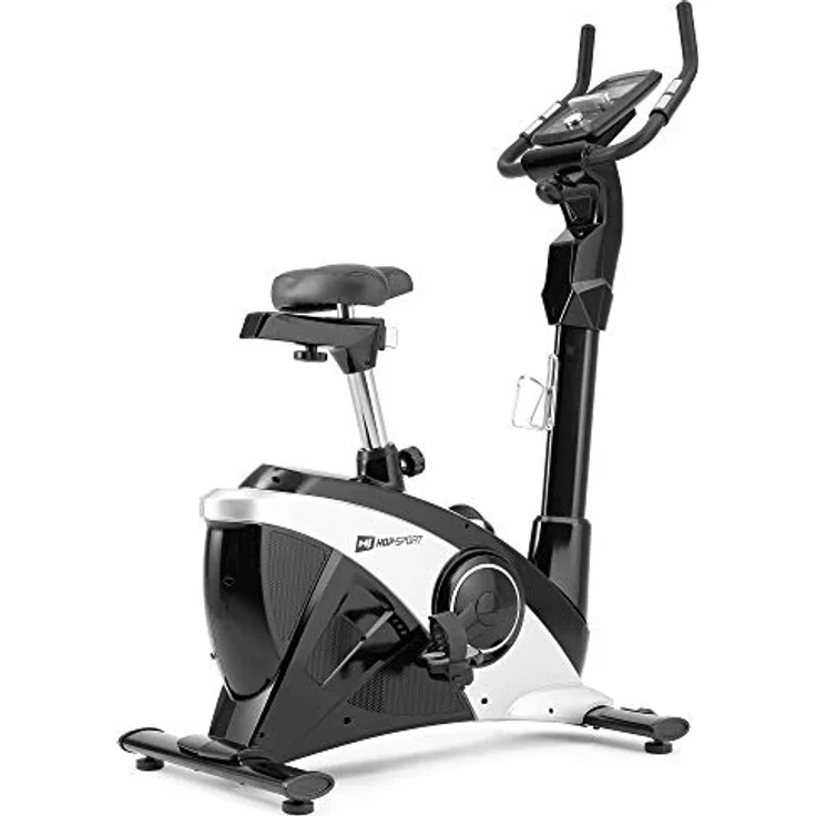 HS HOP-SPORT Heimtrainer Fahrrad HS-090H - Ergometer mit App-Steuerung, 12 Trainingsprogrammen, 32 computergesteuerten Widerstandsstufen - Fitnessbike max. Nutzergewicht 150 kg – Bild 1