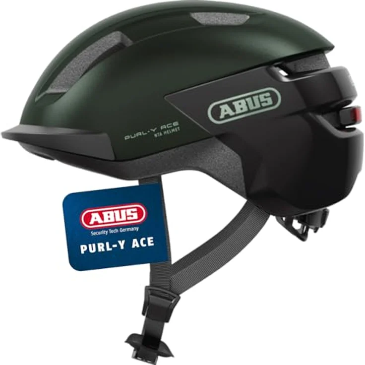Abus PURL-Y Velohelm, Stadthelm für Kopfgrößen 57 - 61 cm mit NTA-Zertifizierung, In-Mold-Technologie und verstellbarem System – Bild 1