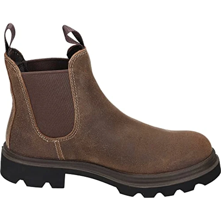 Ecco Grainer Chelsea Boot, wasserdichte Stiefelette aus dunkelbraunem Nubukleder mit strapazierfähiger Außensohle – Bild 4