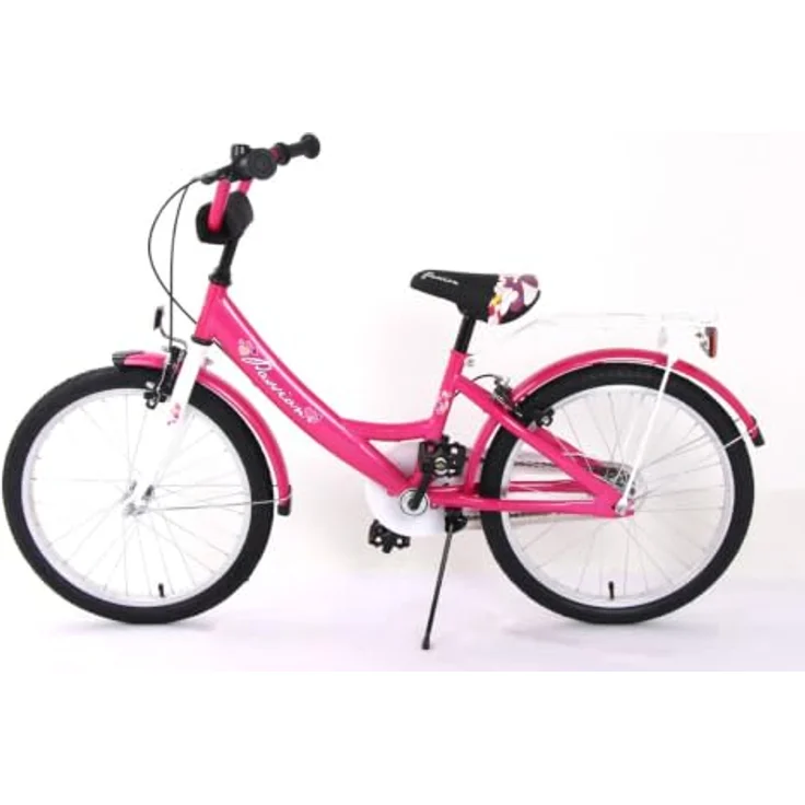 T&Y Trade PASSIO Kinderfahrrad 20 Zoll, Mädchen City Fahrrad in Pink, 1 Gang, mit Gepäckträger, Seitenständer und Schutzblechen – Bild 4
