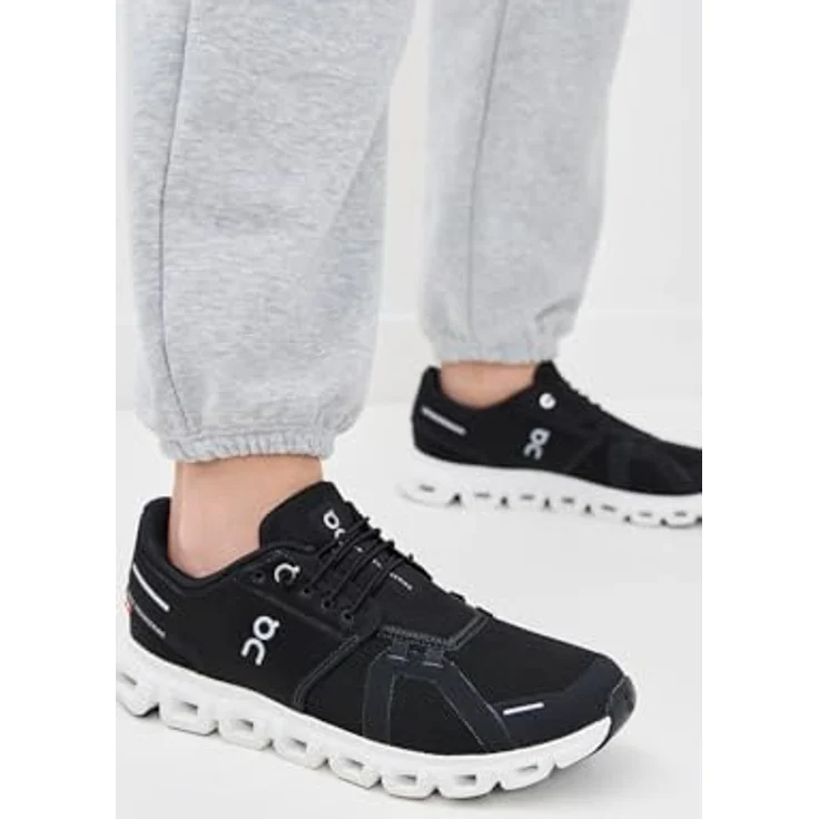 ON Running Cloud 6, Damen Sneakers Schuhe, atmungsaktiv und wasserabweisend, Schwarz-Weiß, EU 37.5 US 6.5 – Bild 3