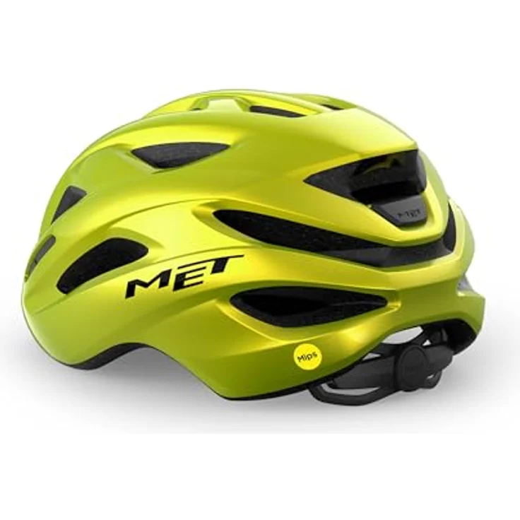MET Idolo MIPS Fahrradhelm, Lime Yellow Metallic/Glossy, UN (52-59 cm) mit optimaler Passform und sicherem Mips-System – Bild 2