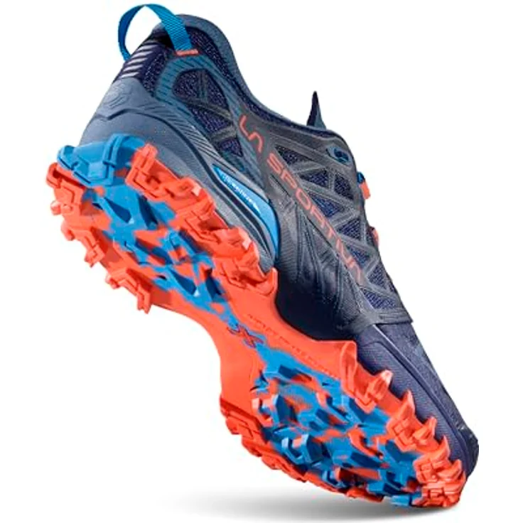 La Sportiva Bushido III, Herren Trailrunning Schuhe, griffige FriXion Red Bi-Compound Sohle, blau, EU 42 – Bild 6