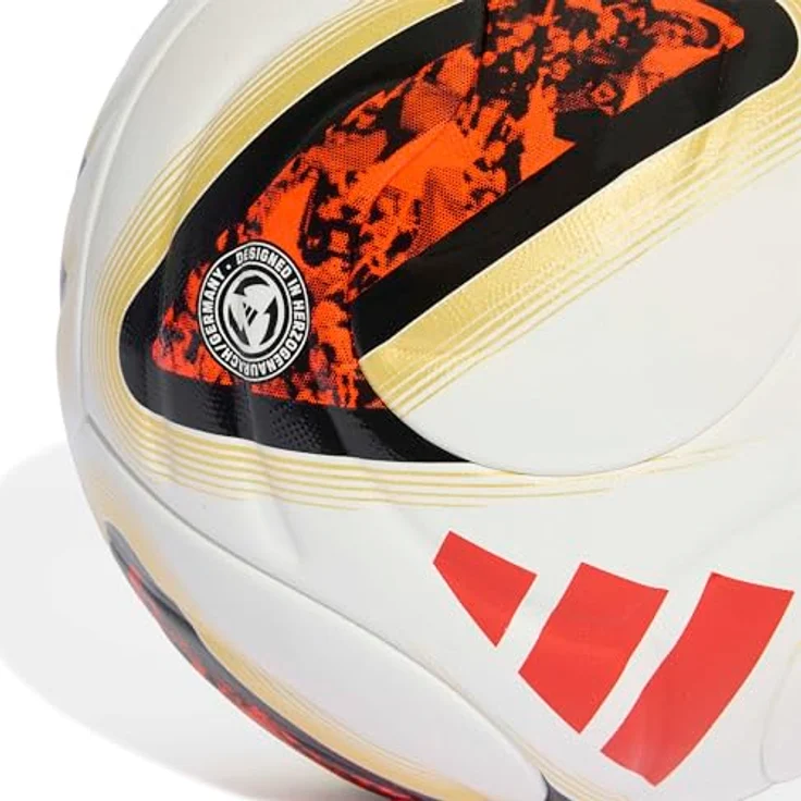 adidas Unisex Bundesliga 26/27 Torfabrik Competition Recreation Ball, 5, White/Black/solar red/Pantone, Butyl-Blase aus 100% recyceltem Material – Bild 4